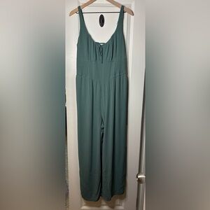 Hollister linen green jumpsuit size XXL
